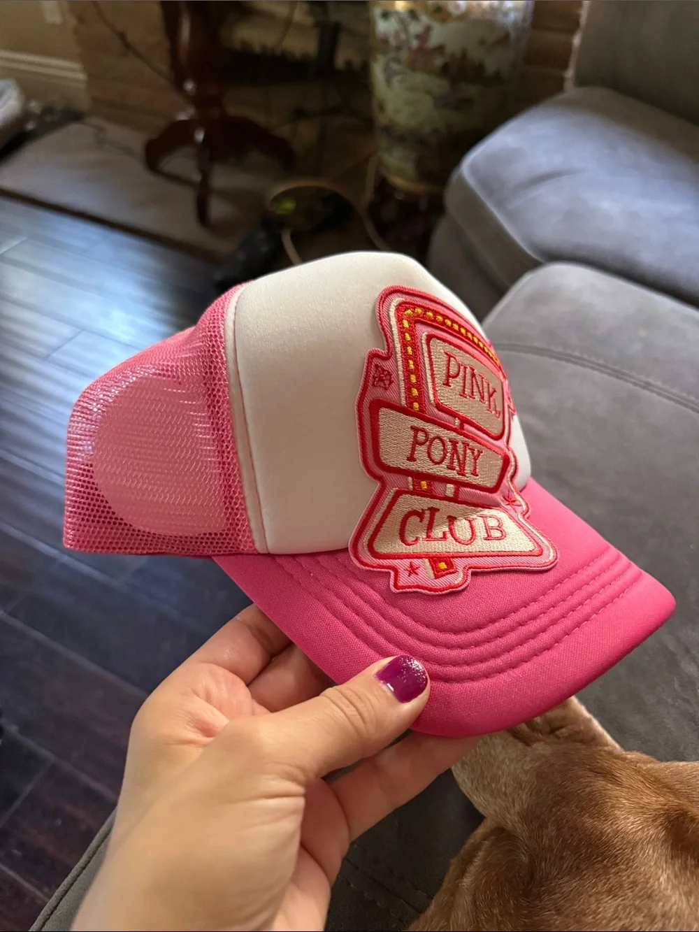 Pink Pony Club Pink Trucker Hat adult or kids unisex fit